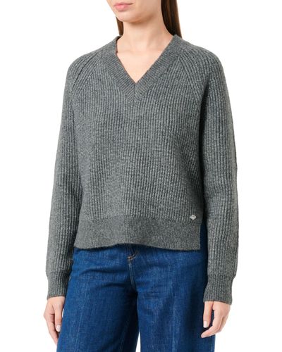 Replay Pullover Strickpullover Recyceltes Material - Grau