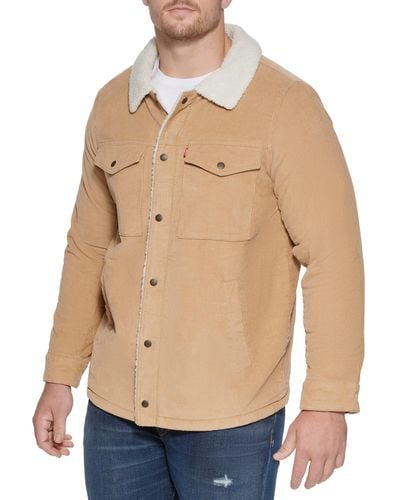 Levi's Sherpa Lined Trucker Jacket - Natural