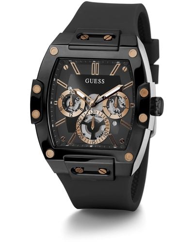 Guess Trend Casual Tonneau Diamond 43mm Horloge - Zwart