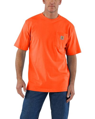 Carhartt Normale K87 Workwear Kurzarm T-Shirt - Orange