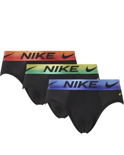 Nike Hip Brief 3Pk Underwear Lot de 3 Slip en Dri-Fit Essential Micro - Noir