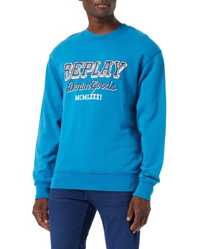 Replay M6314 Sweatshirt Casual - Blau