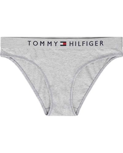 Tommy Hilfiger Braguitas para Mujer Bikini con Stretch - Gris