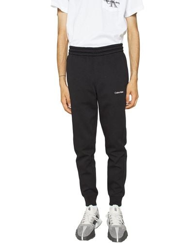 Calvin Klein Micro Logo Jogger Sweatpants in Grey for Men | Lyst UK