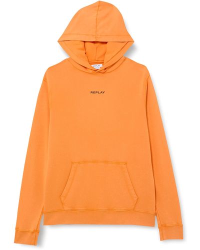 Replay M6277 Hooded Sweatshirt - Orange