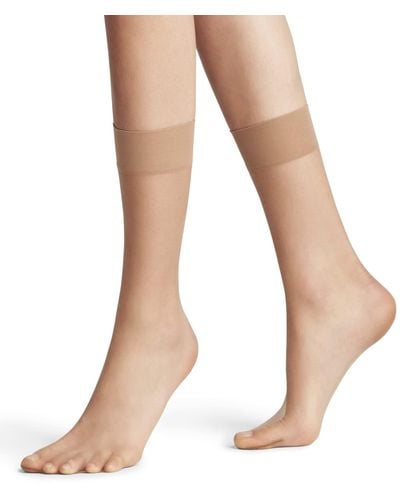 FALKE Socken Shelina 12 DEN W SO Ultra-Transparent einfarbig 1 Paar - Natur