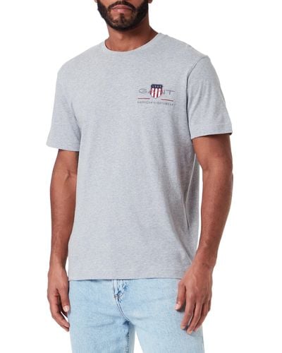 GANT Reg Archive Shield Emb T-shirt T Shirt - Weiß