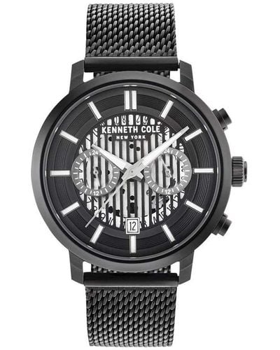 Kenneth Cole New York Uhr Armbanduhr Edelstahl KC50572003 - Schwarz