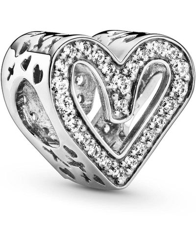 PANDORA Charm Corazón 798692c01 Plata Primera Ley Mujer - Meerkleurig