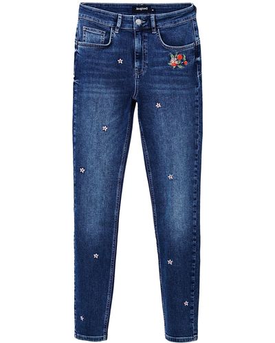Desigual Jeans Vrouw Nani - Blauw