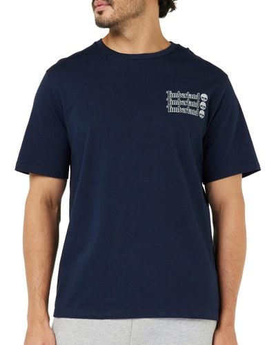 Timberland T- Shirt à ches Courtes 2 Animaux 3 - Bleu