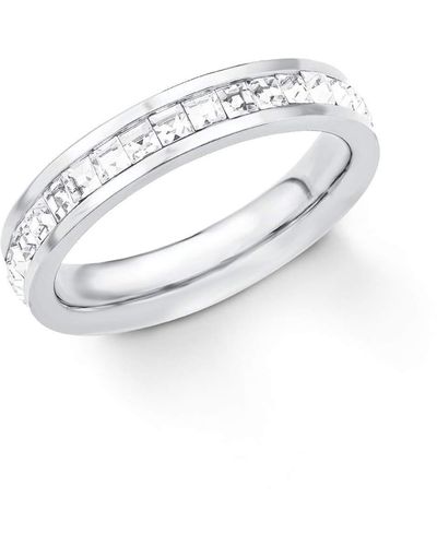 S.oliver Ring Edelstahl Ringe - Weiß