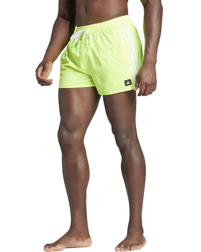 adidas 3-stripes Clx Length Swim Shorts Trunks - Yellow