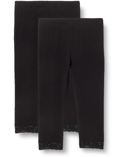 Vero Moda Vmmaxi My Nw Soft Knickers Lace 2 Pack Leggings - Black