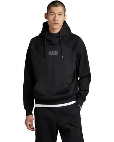 G-Star RAW Moto Loose Hooded Sweatshirt - Black