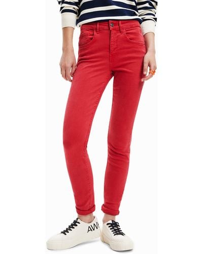 Desigual Denim_lia 3061 Casual Trousers - Red
