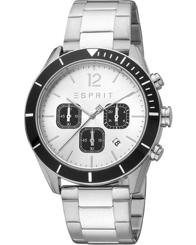 Esprit Casual Horloge Es1g372m0045 - Grijs