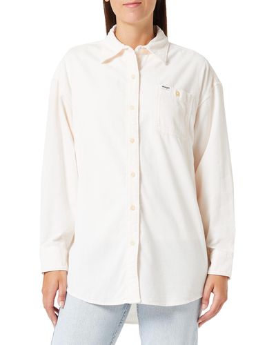 Wrangler Corduroy Shacket​ Shirt - White