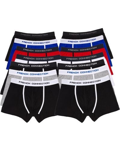 French Connection Pack - Comfortable Regular Fit Multipack For - Underwear Set With Bonus Variety - Classic Essentials For Daily - Blue