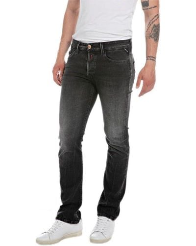 Replay Jeans Waitom Regular-Fit Recycled - Schwarz