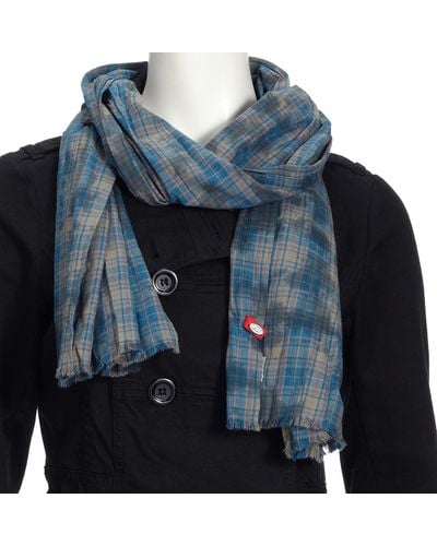 Esprit Edc By Gebleekte Shawl I97242 Accessoires/sjaals & Doeken - Blauw
