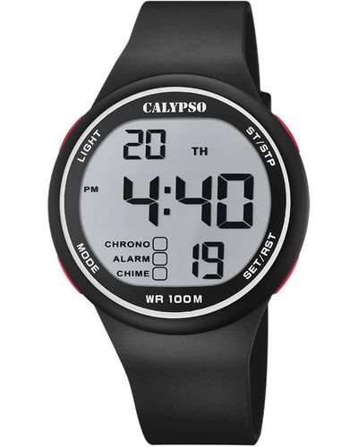 Calypso St. Barth Digital Quartz Watch With Plastic Strap K5795/1 - Grey