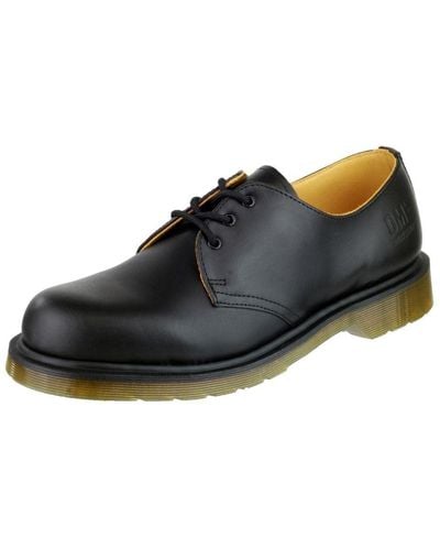 Dr. Martens S Lace up Non Safety Leather Shoes B8249 Black - Schwarz