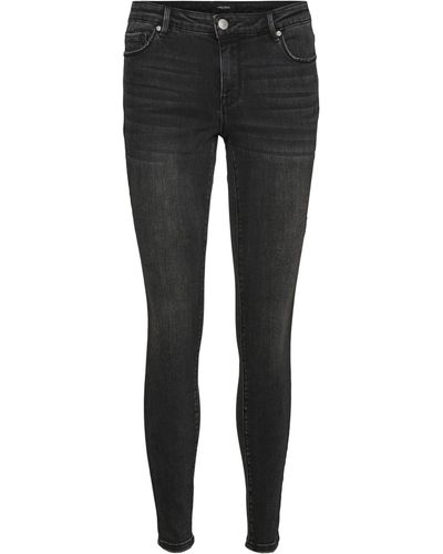 Vero Moda Vmlydia skinny low rise jeans - Schwarz