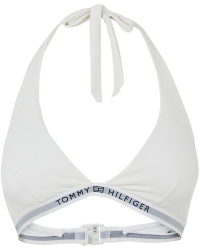 Tommy Hilfiger Bikinitop Triangle Herausnehmbare Polster - Weiß