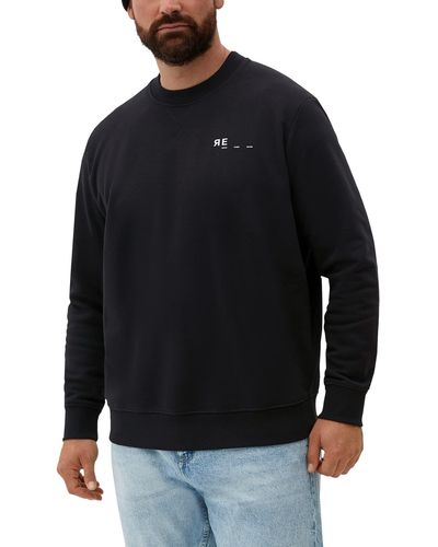S.oliver Big Size Sweatshirts Langarm - Blau