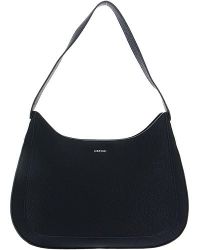 Calvin Klein Must Plus Shoulder Bag Md K60k610447 Hobo - Black