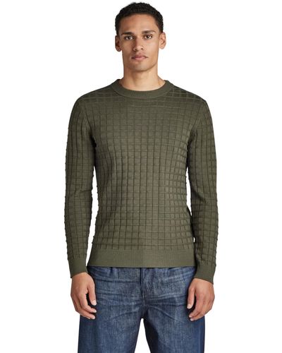 G-Star RAW Table Knitted Pullover Uomo - Verde