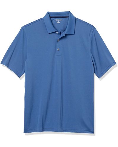Amazon Essentials Polo de Golf à Séchage Rapide Coupe Régulière - Bleu