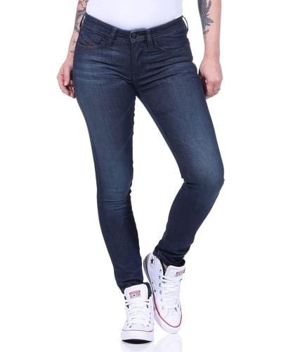 DIESEL Jeans elasticizzati da donna Skinzee-XP RB011 skinny d.blue