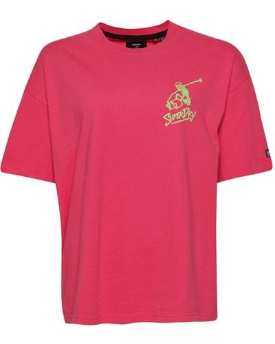 Superdry Superdry t-shirt - Pink