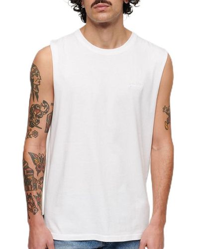 Superdry Essential Logo Ub Sleeveless T-shirt S White