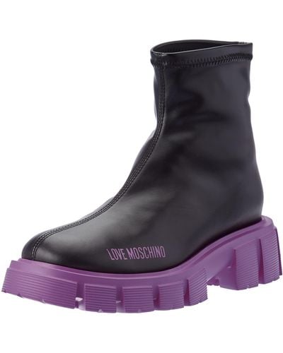 Love Moschino Ja24535g0fiey Ankle Boot - Purple