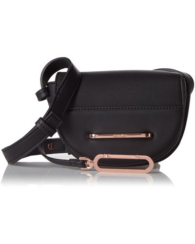 Calvin Klein Heath3r Mini Half Moon Crossbody Schoudertas - Zwart