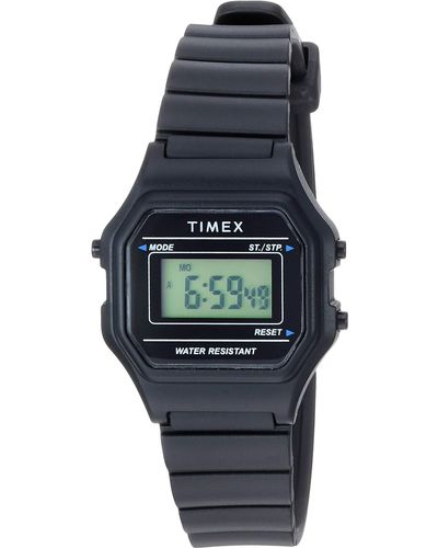 Timex Armbanduhr Classic Digital Mini schwarz - Blau