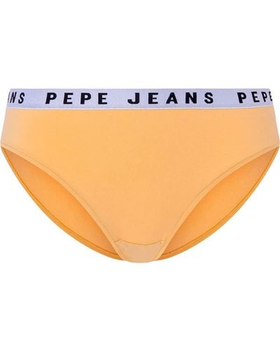 Pepe Jeans Solid Bikini Style Underwear - Naranja