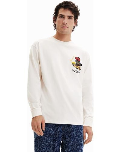 Desigual TS_Elmo 1001 Crudo T-Shirt - Bianco