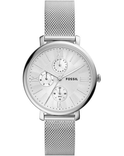 Fossil S Analog Quartz Uhr mit Stainless Steel Armband ES5099 - Mettallic