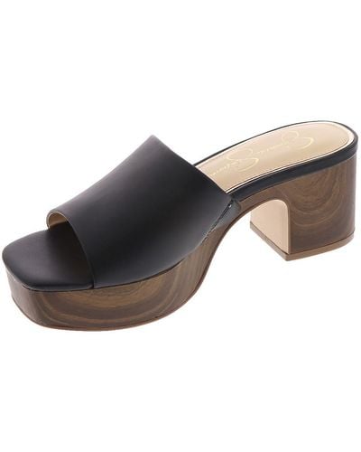 Jessica Simpson S Kalyani Slip-on Platform Sandals Black 6.5 Medium