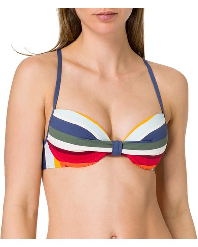 Esprit Maracas Beach Nyrpadded Bra Mf Bikini Top - Blue