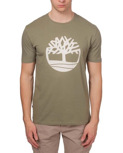 Timberland T-Shirt mit Baum Logo - Grün