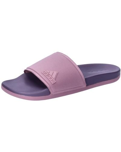 adidas Adilette Comfort Slides Sandals - Purple