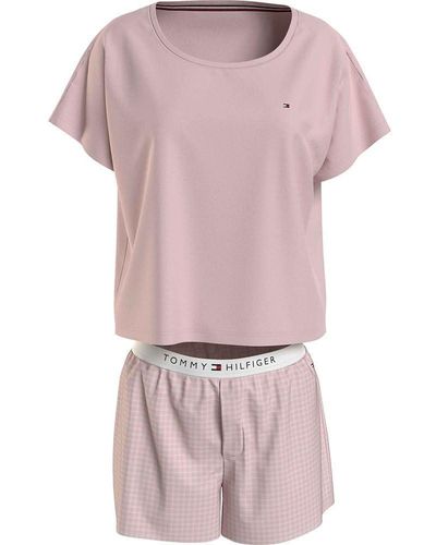 Tommy Hilfiger Conjunto de pijama Mujer Jersey corto - Rosa