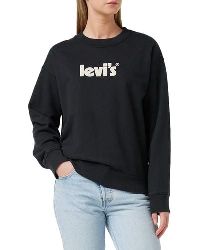 Levi's Graphic Standard Crewneck Sweat-shirt - Noir