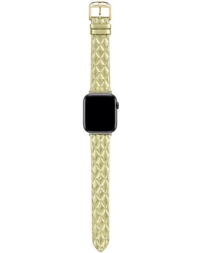 Ted Baker Gold Quilted Leather Strap For Apple Watch® - Black