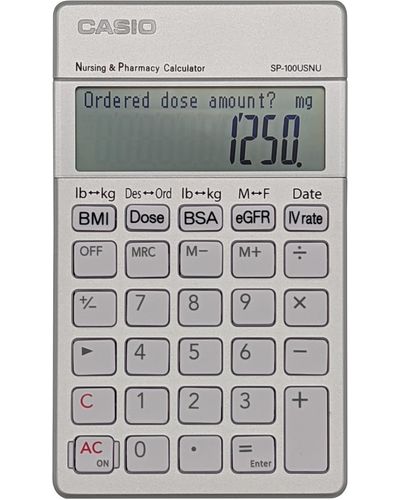 G-Shock Calcolatrice SP-100USNU - Grigio